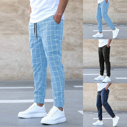 COLOMBO | Comfortable and stylish plaid joggers for men