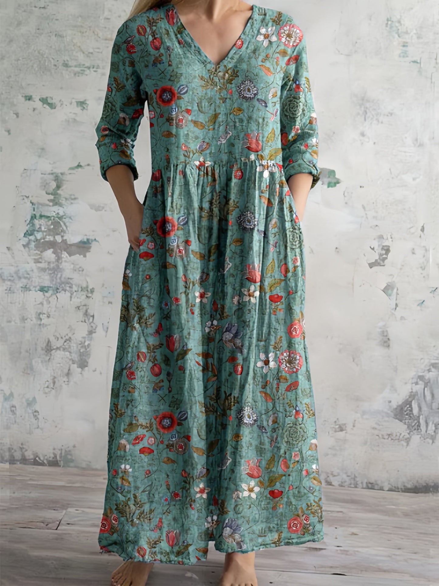 Rosalie | Vintage Floral Maxi Dress