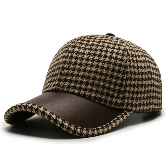 Houndstooth Leather Cup