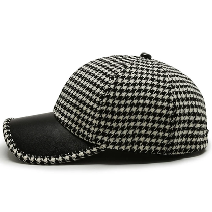 Houndstooth Leather Cup