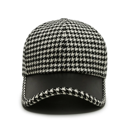 Houndstooth Leather Cup