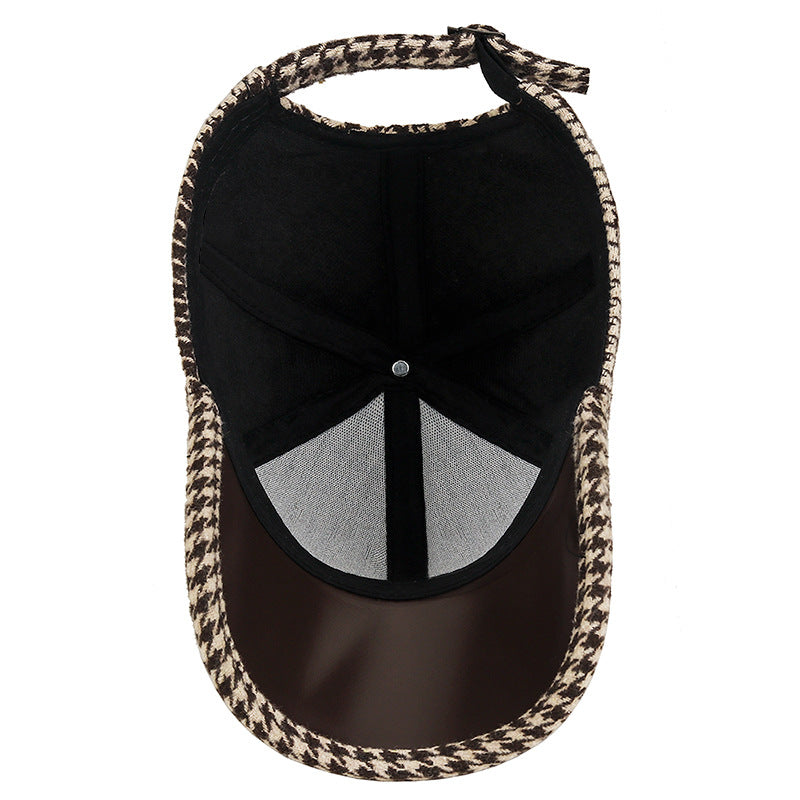 Houndstooth Leather Cup