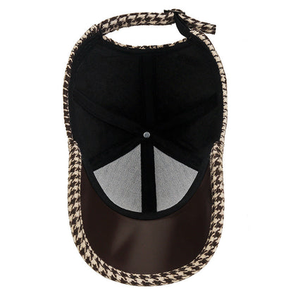 Houndstooth Leather Cup