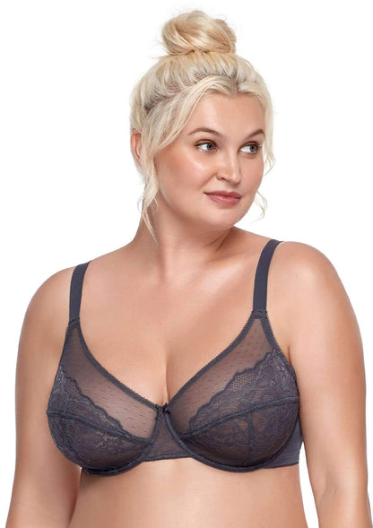Enchante Unlined Lace Underwire Bra