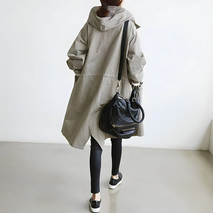 Lena - Relaxed Hooded Trenchcoat