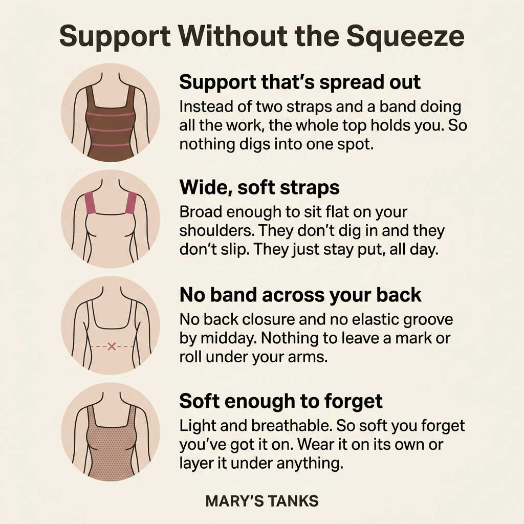 Mary's Built-In Bra Comfort Shaper Tank