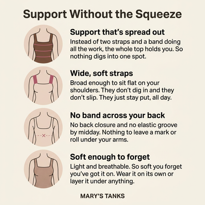 Mary's Built-In Bra Comfort Shaper Tank