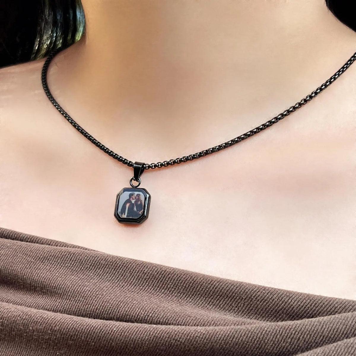 Custom Secret Photo Necklace