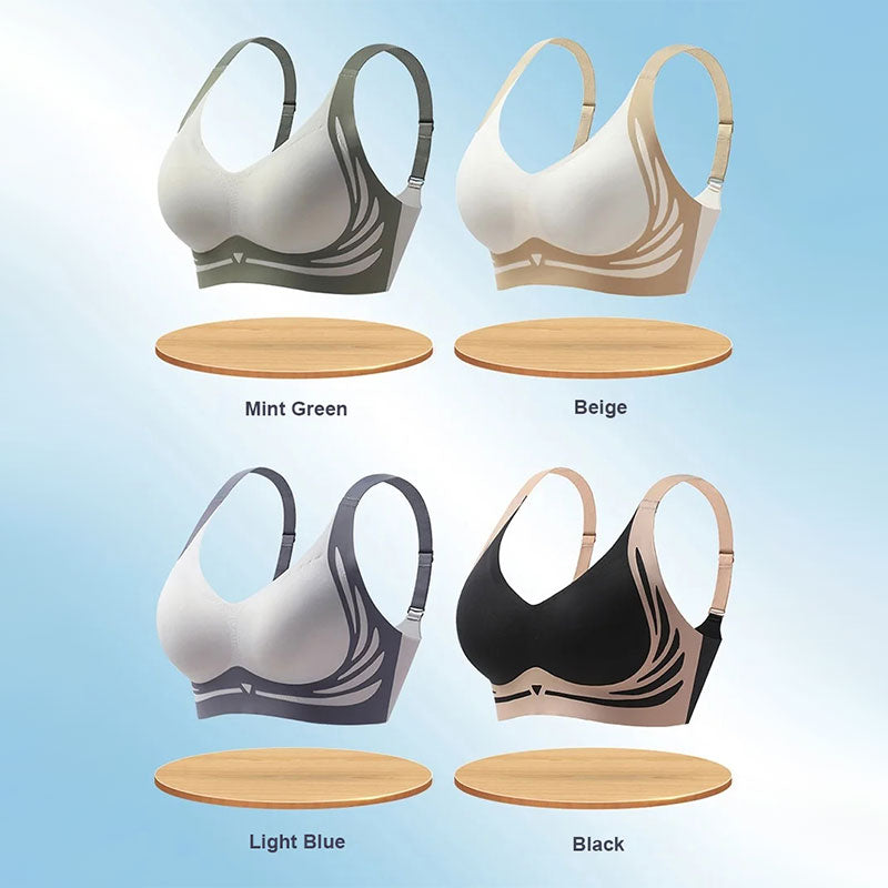 Last Day Buy 1 Get 3 Packs🎁Super Collection Bra | Wireless Push-Up Bra👍No More Sagging Breasts