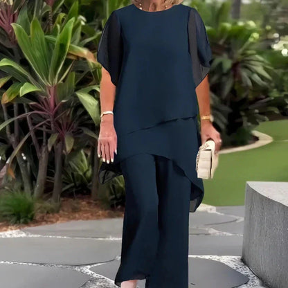 Emma ™ | Elegant Asymmetrical Two Piece Set