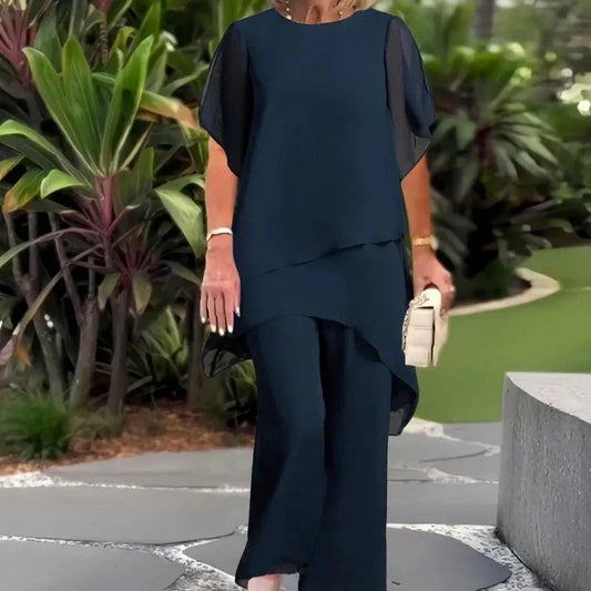 Emma ™ | Elegant Asymmetrical Two Piece Set